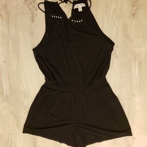 EUC Michael Kors Black Romper Medium Studs